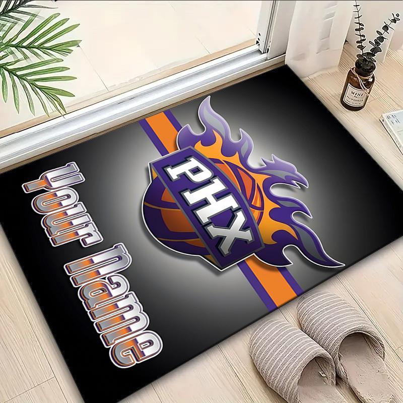 Custom Name Rug Phoenix Basketball Team Area Rug Suitable for Indoor And Outdoor,Carpets for Homes, Offices,Living Rooms,Home Decor,Christmas Gift