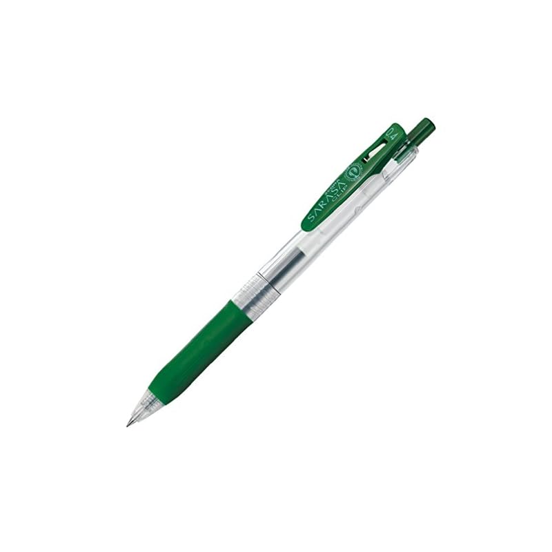 Zebra Sarasa Clip Gel Ballpoint Pen 0.4mm Viridian, 10 pens, B-JJS15-VIR