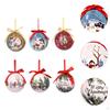 6x Christmas Ball Ornaments Tree Hanging Craft DIY Pendant Drops Xmas Decor