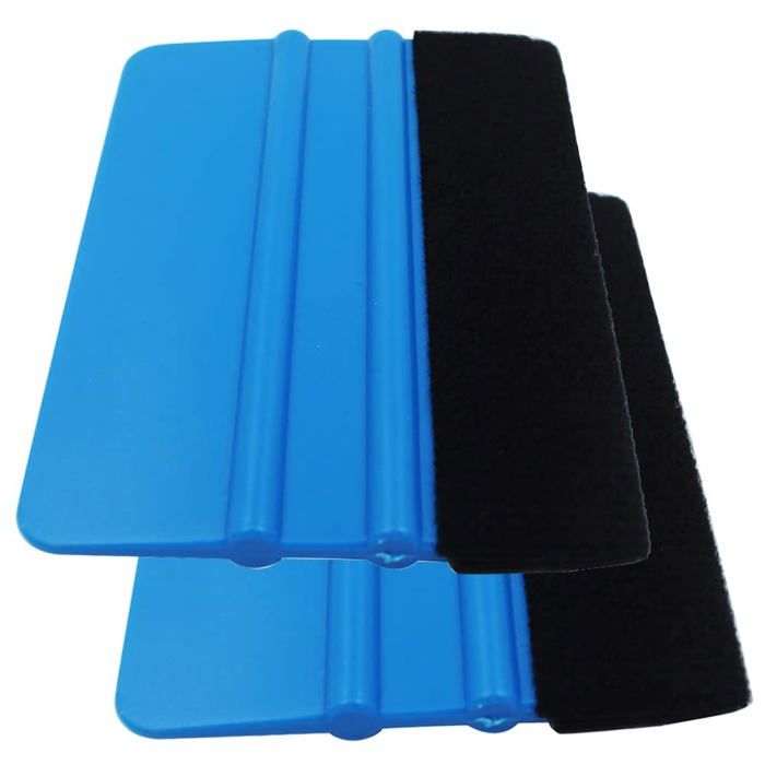 Raclette de bord en fibre - AIMOONSA - Bord en fibre - 2 pièces - Noir - PP et microfibre réutilisable