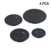 4 Pcs Cooker Hob Gas Burner Cap Round Non-stick BBQ Grill Mat For Medium Gas Cookers Burner Covers Cooking Grilling Sheet Parts