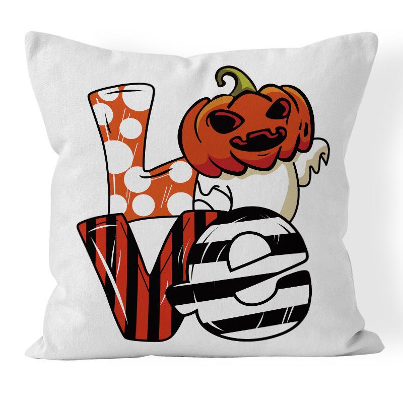 Halloween Cushion Cover 45x45 Pillowcase pumpkin witch car Printed Sofa Cushions Decorative Pillowcover Home Decor Pillow case