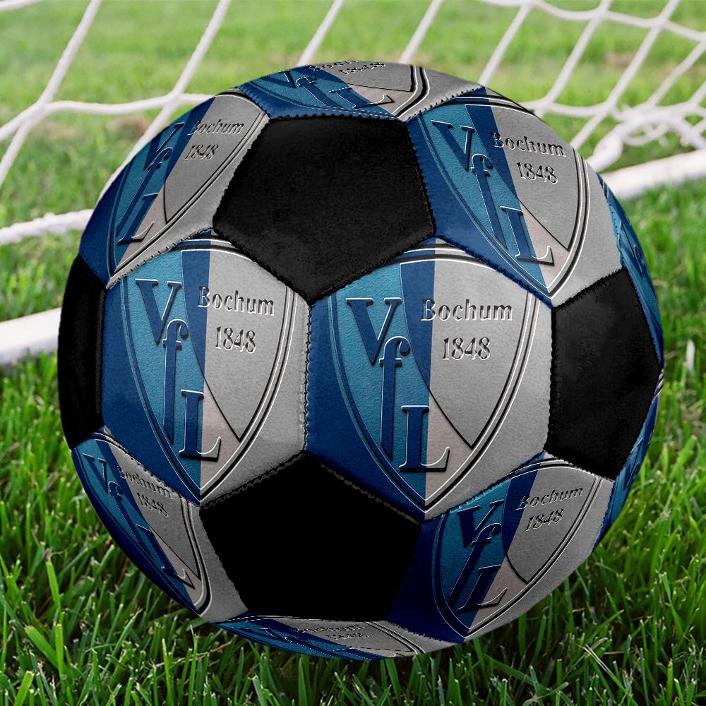 VfL Bochum 1848 Indoor Soccer Ball Colorful Machine Stitched PVC Size 5 Team Training Competition Ready Durable High-Bounce Cool Sports Gift