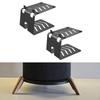 2 Desktop Speaker Stands, Tabletop Stand, Heavy Duty Freestanding Metal Base, Audio Stands for