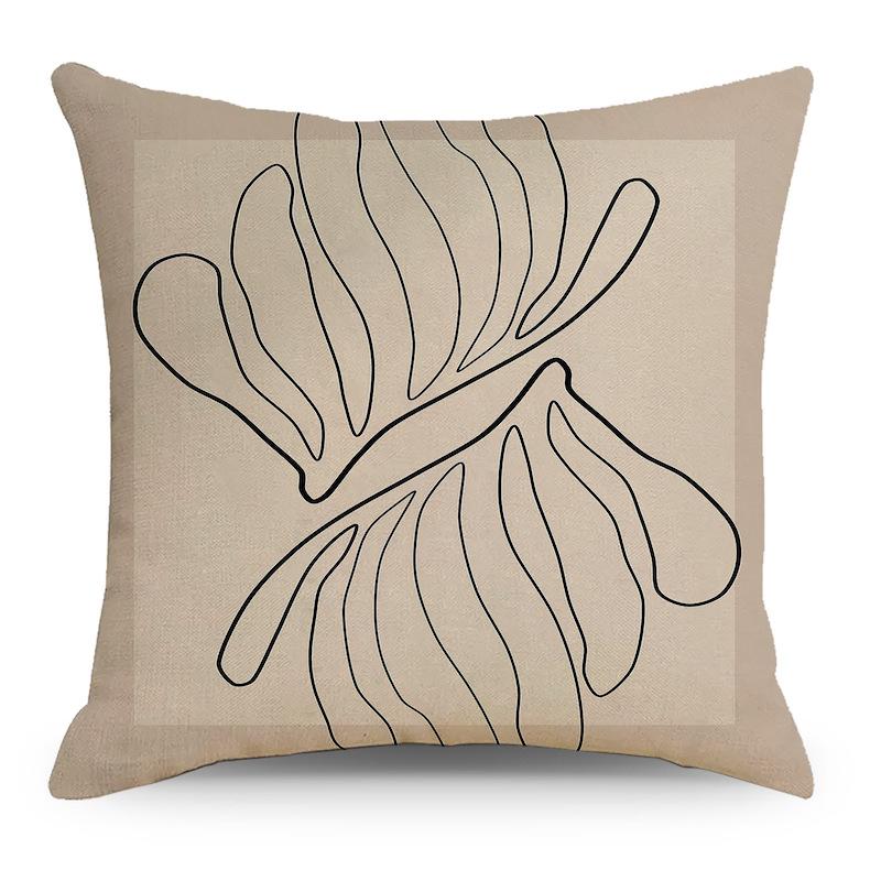 Nordic Black And White Abstract Geometric Printing Pattern Pillowcase Bed Sofa Car Modern Home Decor