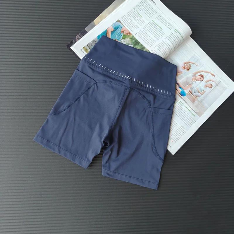 Women Yoga Shorts High Waist Elastic Breathable Lightweight Quick Dry Seamless for Running Cycling Gym Yoga Comfort Fit