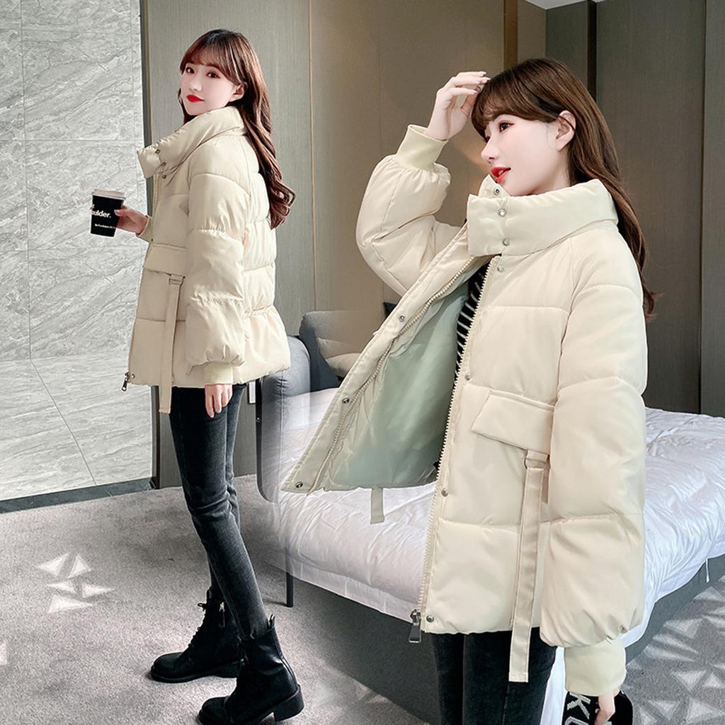 Women's Fashion  And Winter Stand-Up Collar Loose Thickened Cotton Jacket Down Cotton Jacket