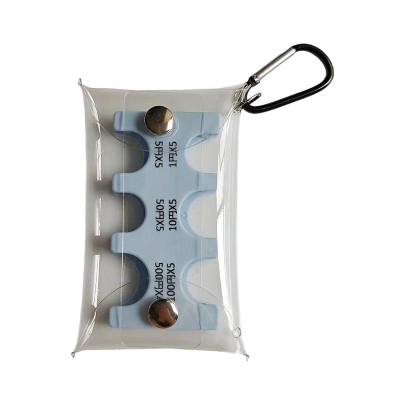 Portachiavi trasparente porta monete organizer porta monete portafoglio porta monete yen giapponesi portafoglio borsa porta soldi custodie per carte