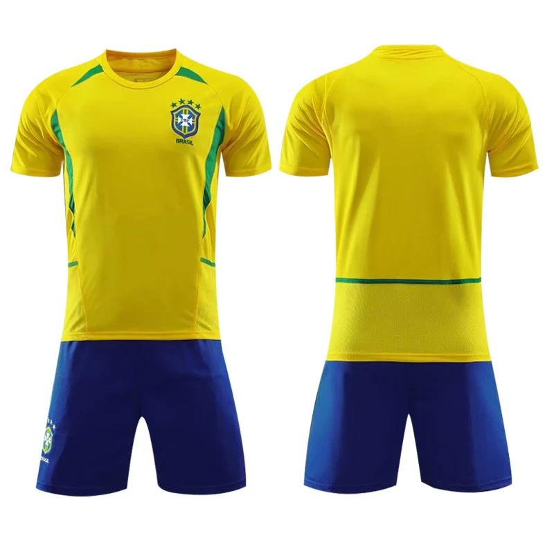 2002 Brazil Jersey with Team Badge 24