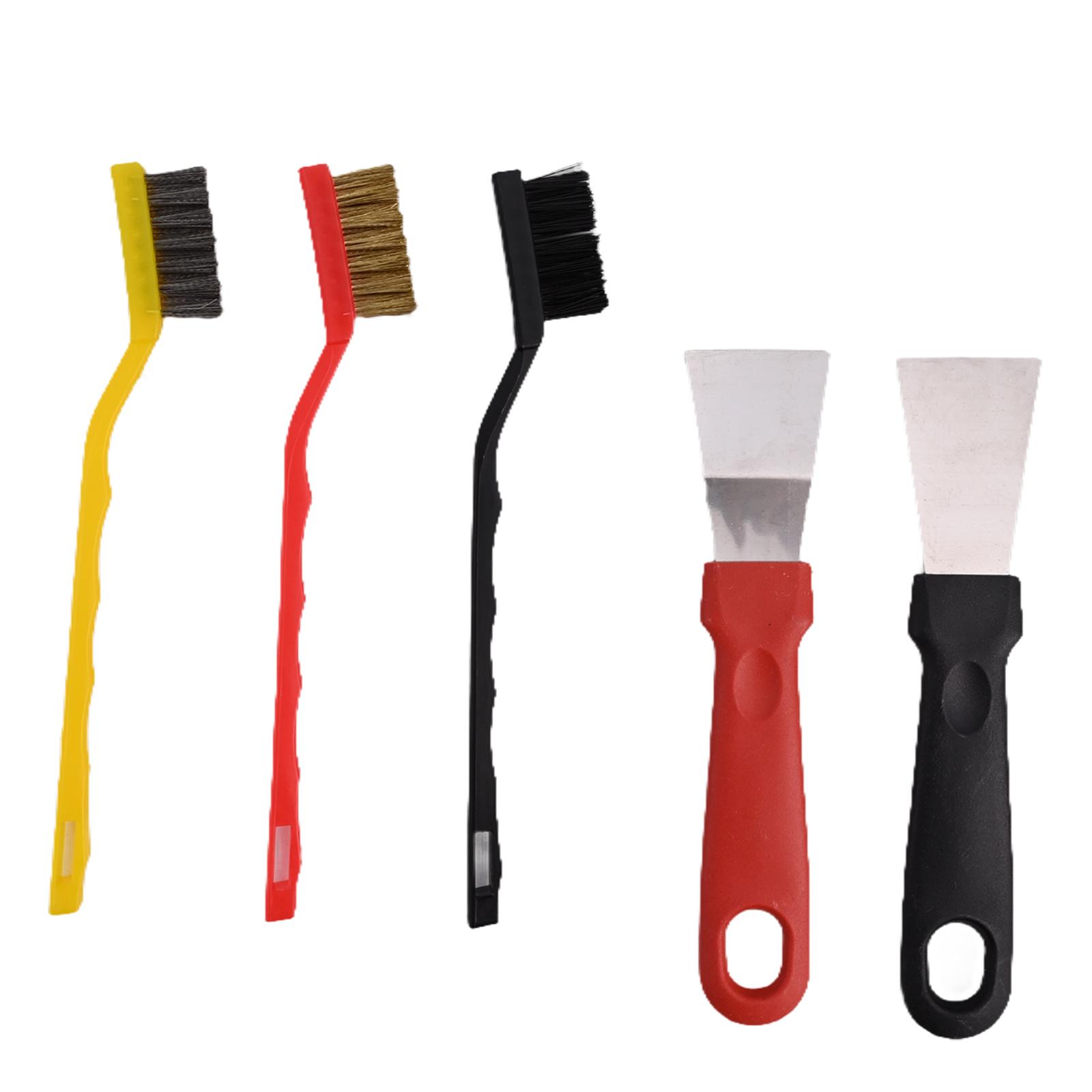 

For Kitchen Use About 17cm Brush Stainless Steel Brush Cleaning Tool Set Beveled Scraping Edge Versatile Cleaning Tool China Mainland
