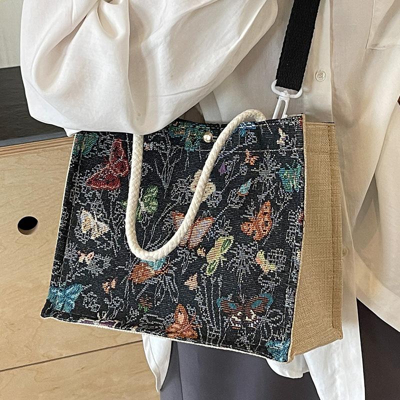 Korean INS Canvas Bag Women's New Trendy and Fashionable Shoulder Bag Women Ins Fashionable and Versatile Handbag