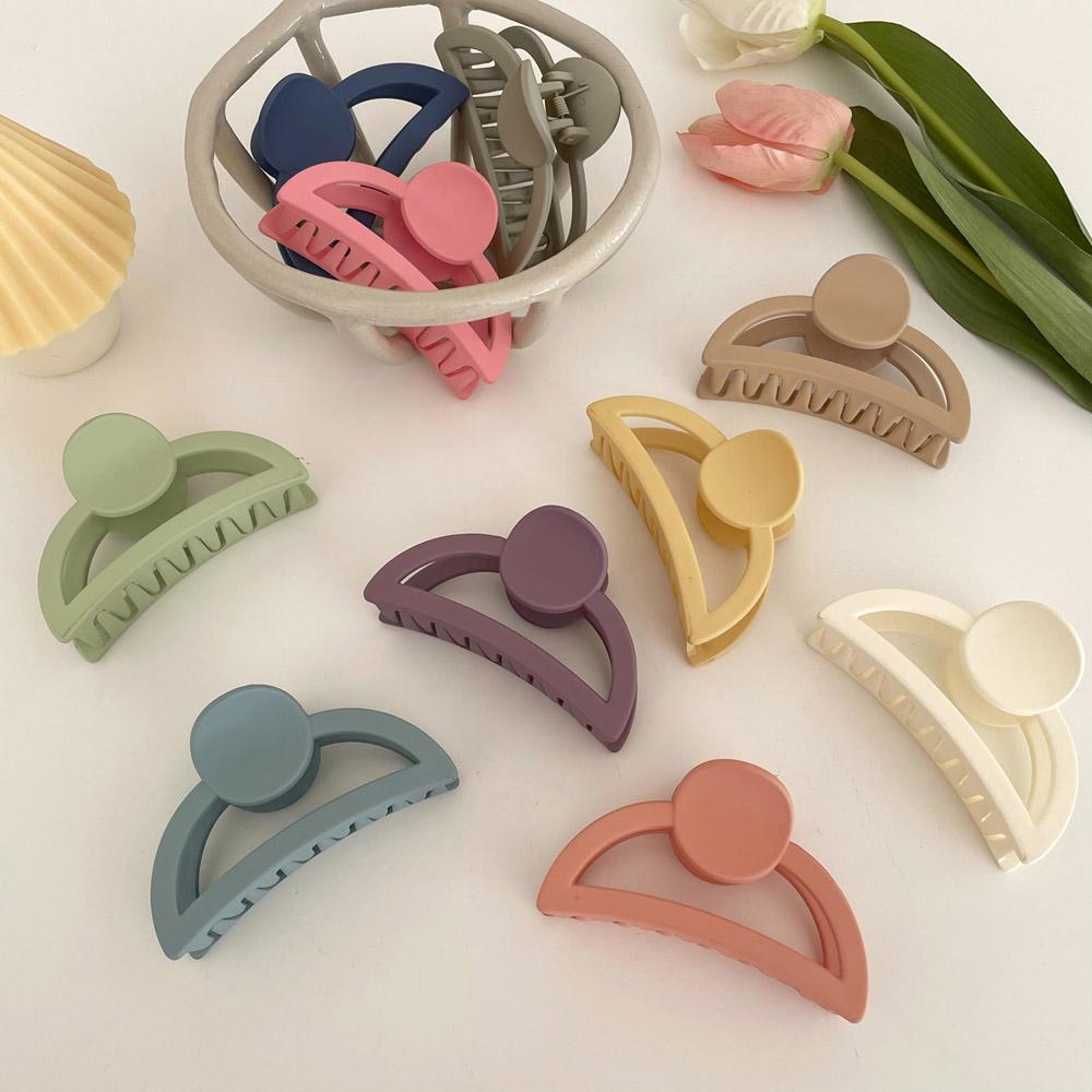 

Simple Headwear Frosted Fashion Geometric Women Hair Accessories Hair Claws Crab Clips Hair Clamps