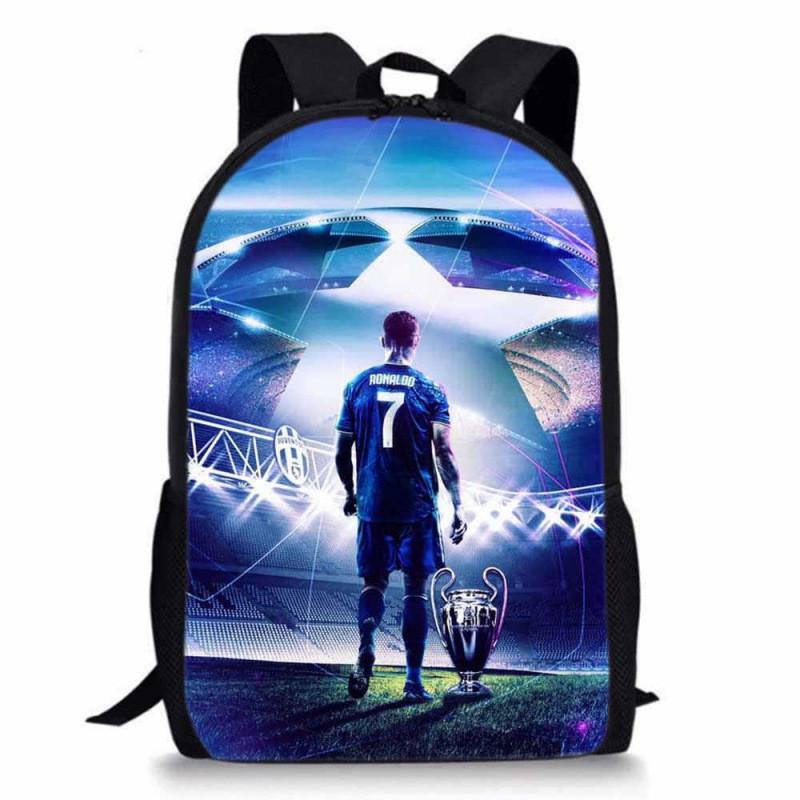 Cristiano Ronaldo Basketball Sports Backpack With Waterproof Polyester For Middle School Students
