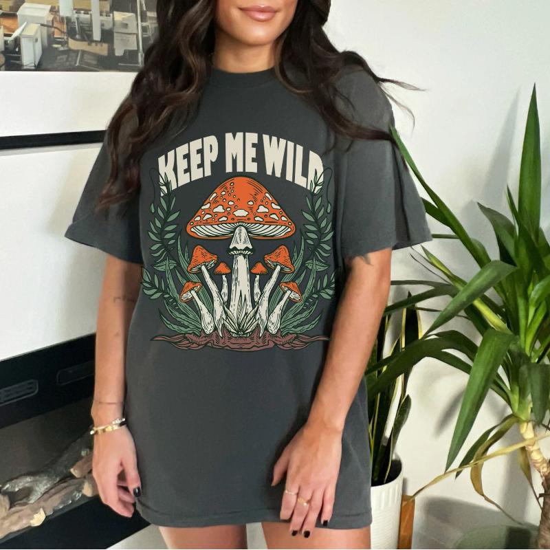 Snake Tee, Mystical Tee, Mushroom Tee, Celestial, Vintage Inspired, Unisex Tee, Comfort Colors T-shirt, Oversized Tee