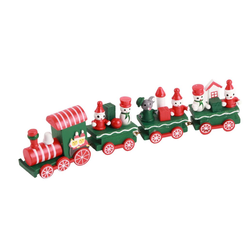 Cute Christmas   Rail Car Compartment Toy Christmas Decoration Ornament Children Gift Red