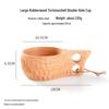 ZISIZ Wooden Multi-purpose Mug and Salad Bowl