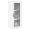Wall Mounted Glass Cabinet LUCCA White 40 x 31 x 100 cm Particleboard