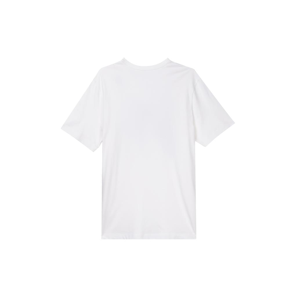 Nike T Shirts Men's White Crew Neck Moderate Straight Fit DQ1884-100
