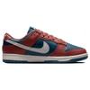 Nike Dunk versatile low-top skate shoes for women in blue and red