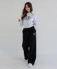 AWESOME STUDIO Low-Waist Wide Sweatpants Black