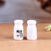 5Pcs 1:12 1:6 Dollhouse Miniature Milk Bottle Model Toys Decoration Accessories Dolls Kitchen Food