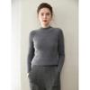 Light & Soft Pure Cashmere Women's Sweater – Half-High Neck, Seamless Knit, Slim Fit, Knitted Base Layer