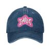 Emilia Mernes Pink Logo Unisex Baseball Caps Distressed Denim Caps Hat Vintage Outdoor Workouts Unstructured Soft Snapback Hat