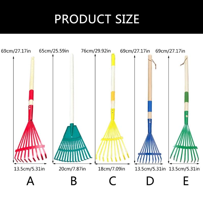 Kids Harrow Heavy Duty Harrow for Leaves Child Size Plastic Harrow Gardening Tools for Boys Girls Gifts Age 3 Year Old