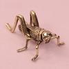 Brass Grasshopper Figurine - Handcrafted Insect Collectible, Tabletop Decorative Animal Ornament, Ideal for Collection & Gifts