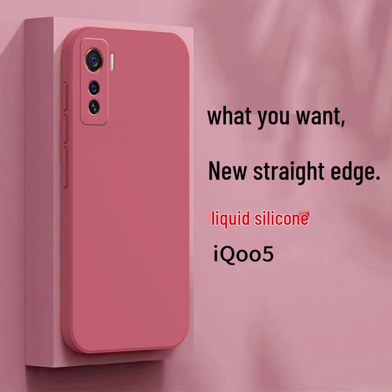 iQOO 5 Silicone Drop-Proof Protective Phone Case