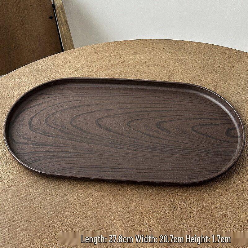 Walnut Wood Oval Dessert and Dining Tray