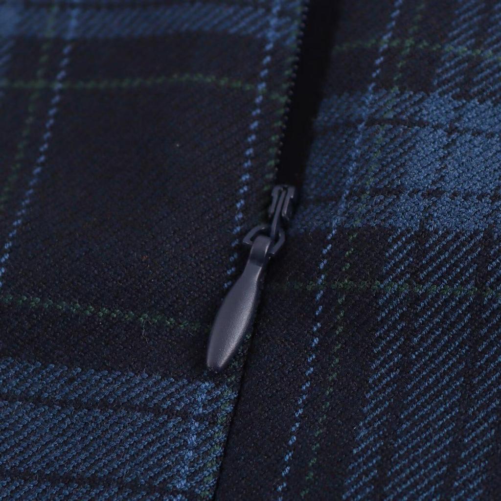 2025 Jarní Dámské Zeštíhlující Bez rukávů Kostkované A-liniové Šaty