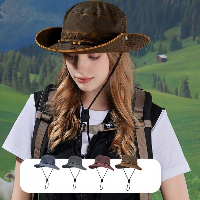Vintage British Fisherman Hat, Wear One Hat Twice, Switch Between Cowboy Hats At Will, Essential for Hiking and Cycling