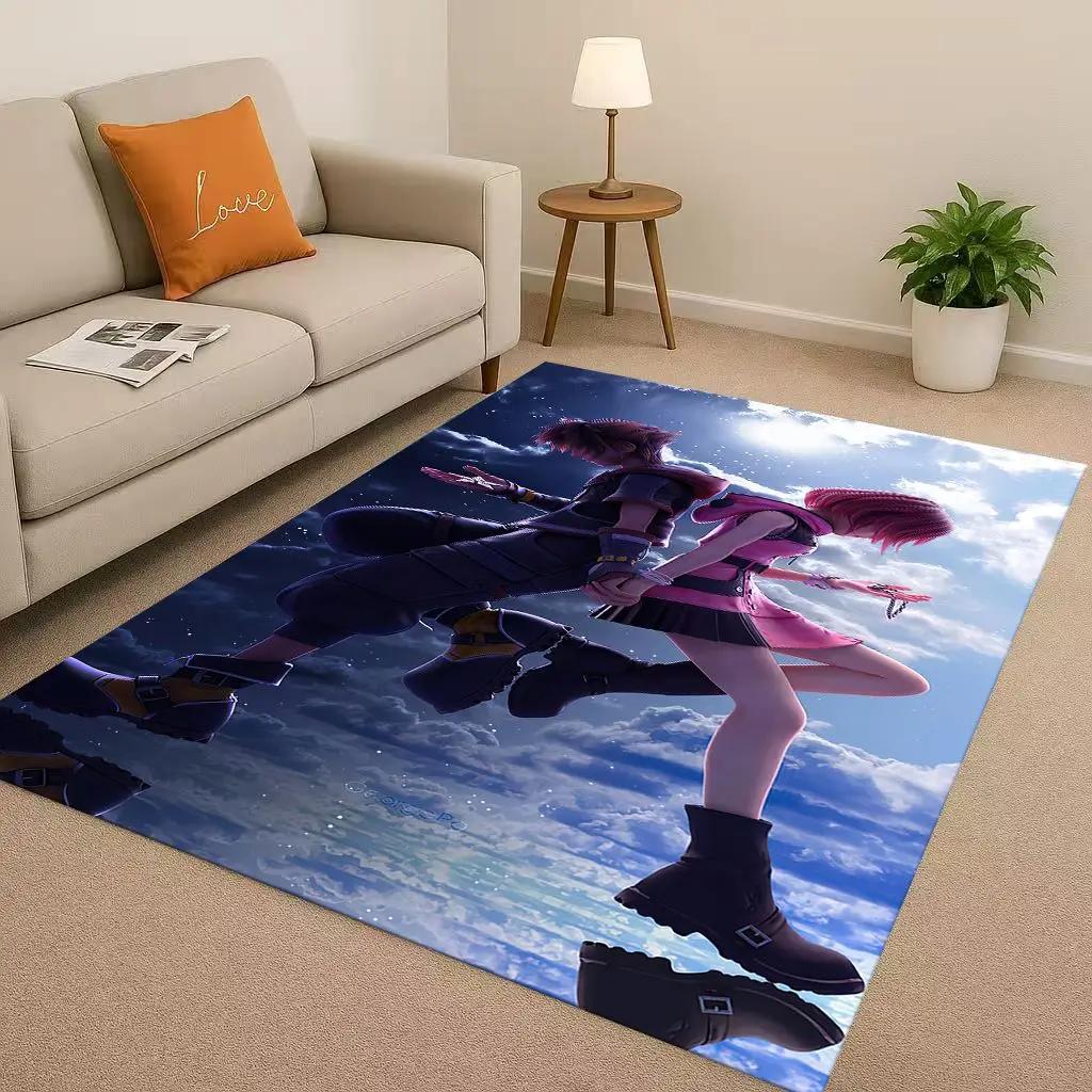

Kingdom Hearts Cartoon Game Mickey Living Room Non-Slip Area Rug Soft Carpet for Bedroom Playroom Sofa,Home Decor Doormat 40x60cm( 15x23in )