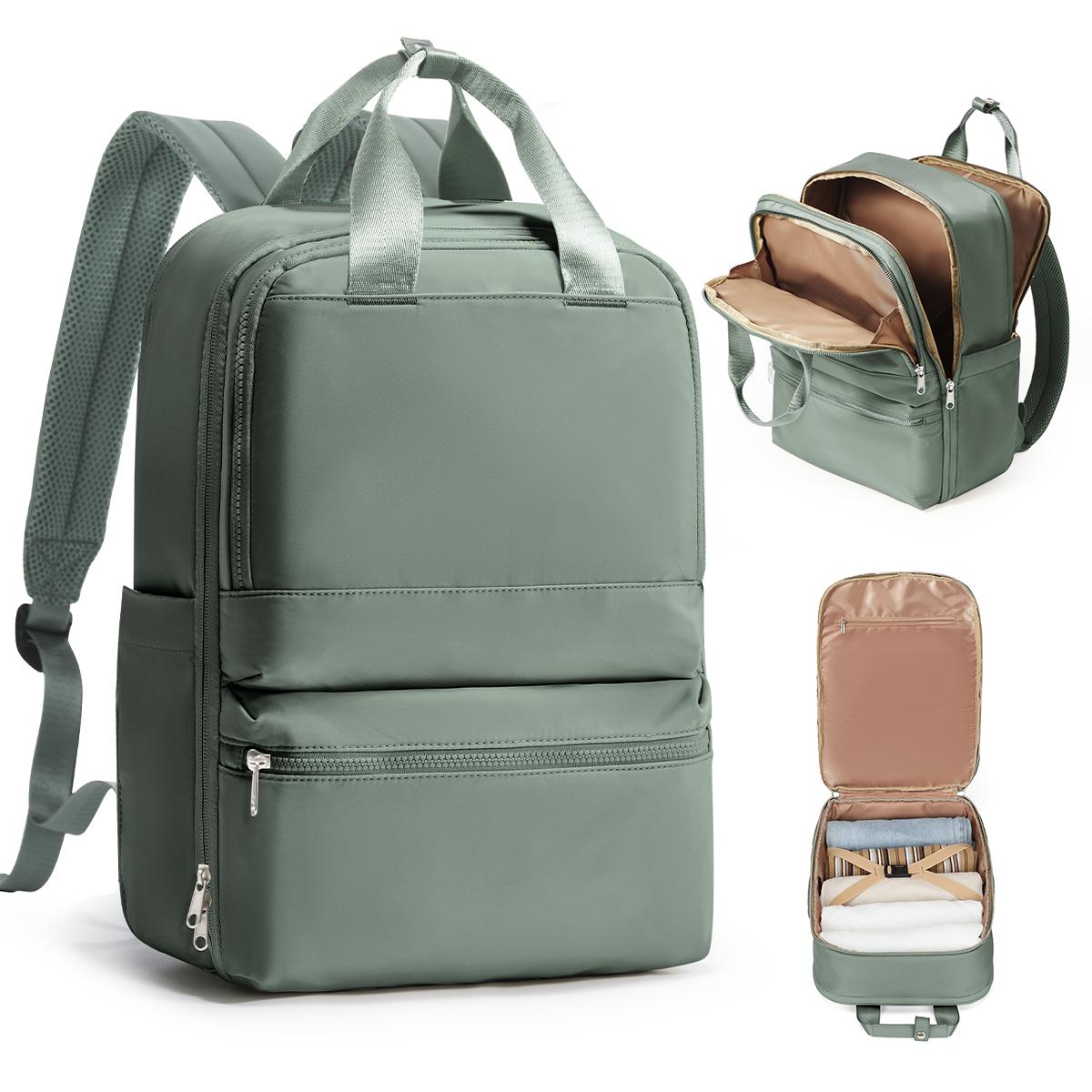 

Женский дорожный рюкзак, ручная кладь, рюкзак для самолета, школьная сумка для ноутбука, мужской повседневный рюкзак для работы, деловой рюкзак зелёный