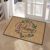 Flower Print Home Floor Mat Non-Slip Easy Clean Decoration Carpet Kitchen Area Rug Living Room House Washable Welcome Doormats