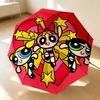 Powerpuff Girls 8 Ribs 3Fold Black Glue Uv Protection Umbrella Sun Protection Rainproof Compact Folding Umbrella For Travel Daily Use C923865