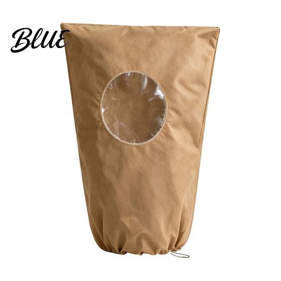Winter Plant Care Equipment Cover with Round Window Zipper And Drawstring Non-Woven Indoor Outdoor Protection Fabric Frost Blanket for Shrubs Trees
