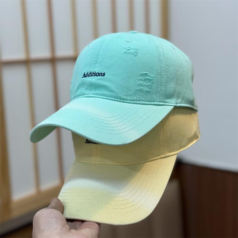 Spring And Summer Letter Embroidery Baseball Cap Children Washed Soft Top Cap Men'S Versatile Sunshade Sunscreen Cap