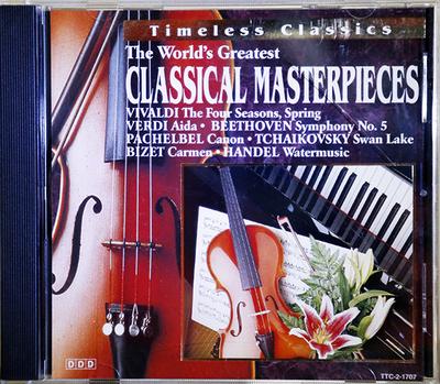 CD VARIOUS - The World's Greatest Classical Mast TTC21707 Not On Label 1995 Canada Classical Used