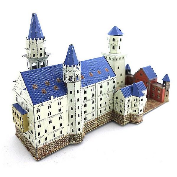 Skutečný medový balzám Kovová kožešina Architektura Architektura Brána Věž Katedrála Stadion Stadion Series korea 3D puzzle