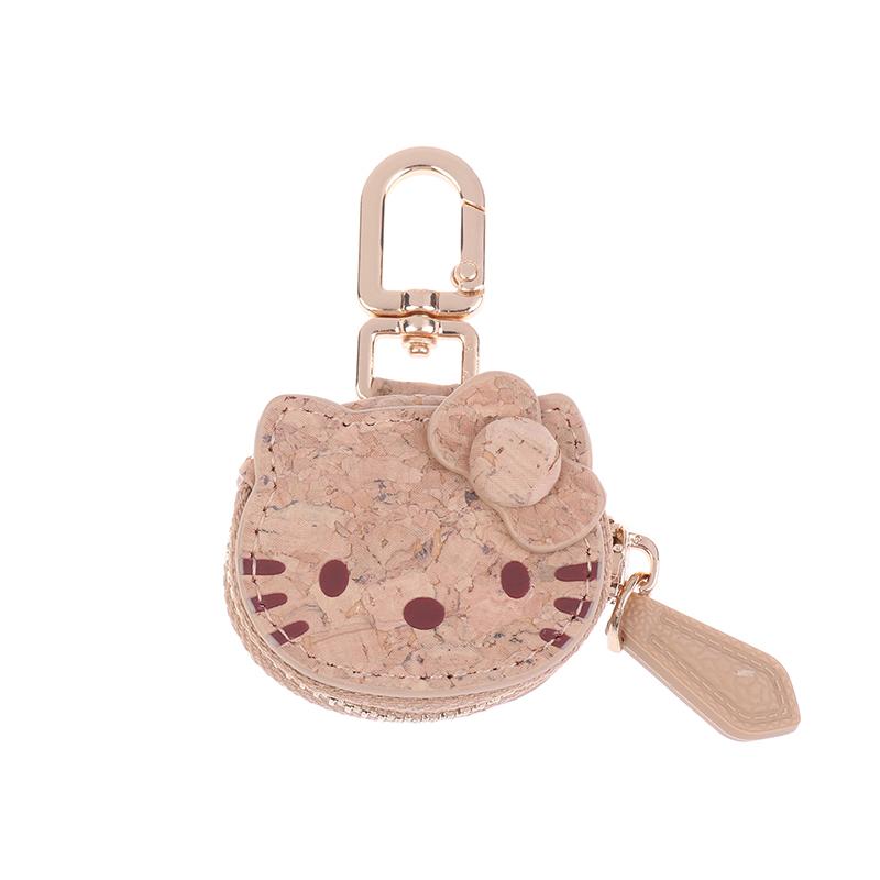 1Pc Kawaii Cartoon Cat Keychain Leather Mini Storage Bag Cute Bag Pendant Accessories Decoration Simple Pendant Gifts