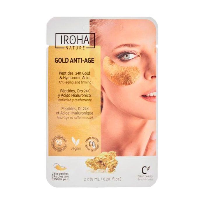 IROHA NATURE - Patchs anti-âge pour les yeux en aluminium 2 unités