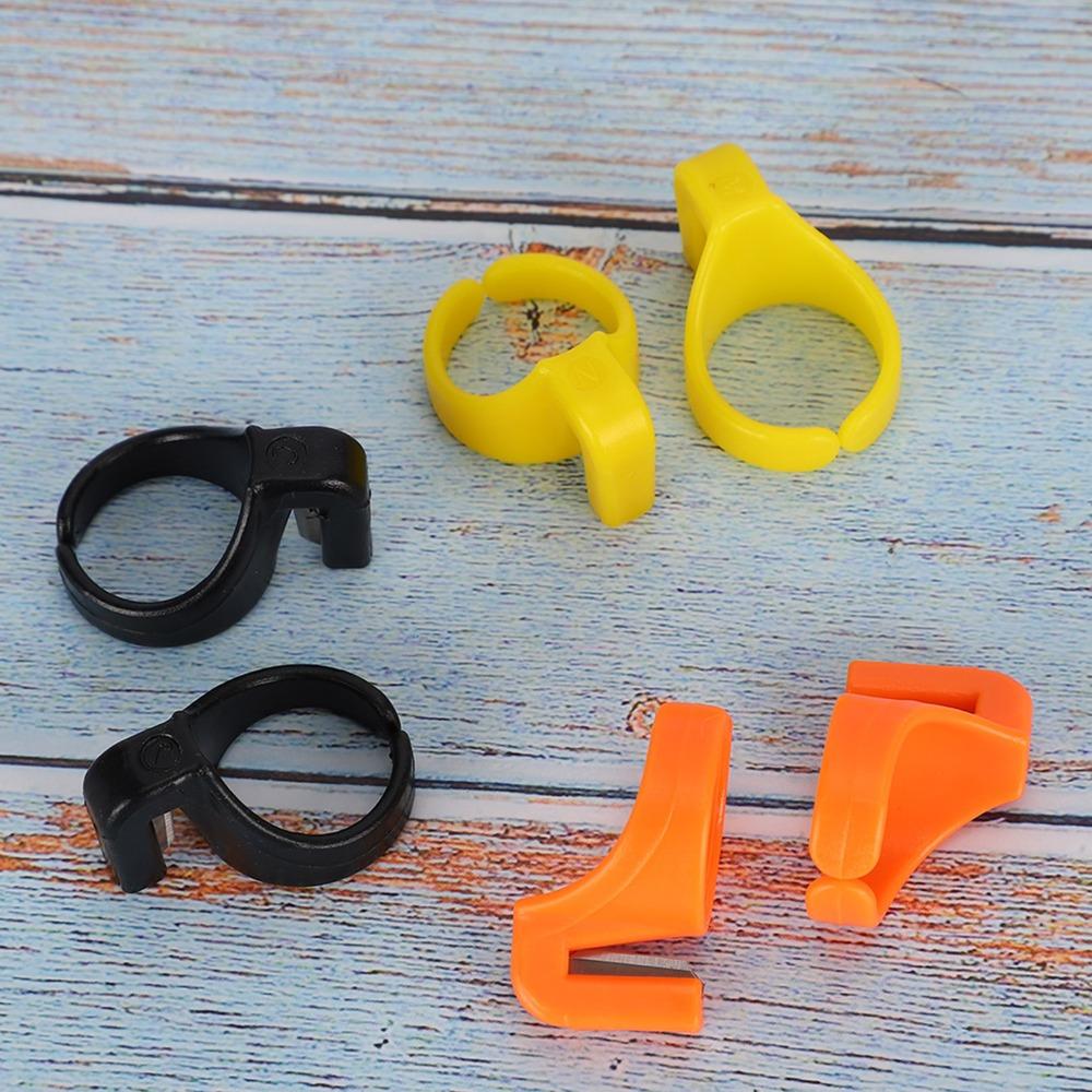 12PCS Plastic Thimble Thread Cutter Ring Sharp cutter Finger Ring cutter Hand Sewing