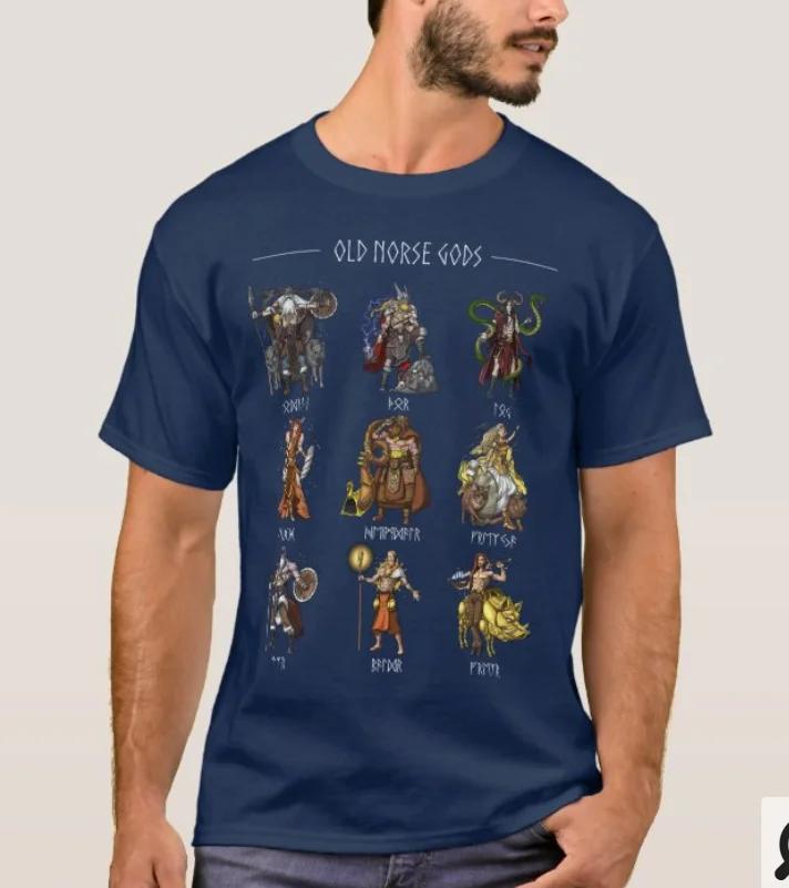 Ancient Scandinavian Mythology Old Norse Gods Design TShirt Summer Cotton ONeck Short Sleeve Mens T Shirt New S3XL