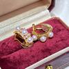 Xiaohongshu influencers are raving about these pain-free, vintage-style multi-bead rings tian Freshwater Pearl Ear Clips, Earrings, and Ear Jewelry
