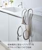 Yamazaki Magnetic Hair Iron Holder with W10 X X Plate with Movable 5358 Divider, White, Approx. D5.7 H16.5cm, Divider,