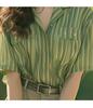 2025 Summer New French Elegant Style Small Shirt Fashion Vertical Stripe Age reducing Western Style Shirt Top for Women