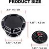 For Harley Sportster XL 1200 883 X48 Dyna Aluminum Fuel Gas Tank Cover Cap 3D Chrome Skull Red Eyes Style