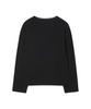 BEYOND CLOSET [Collection Line] Soft Wool Long Sleeve Black